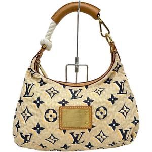 Louis Vuitton Burle PM One Shoulder Bag Nylon Nume Leather Beige